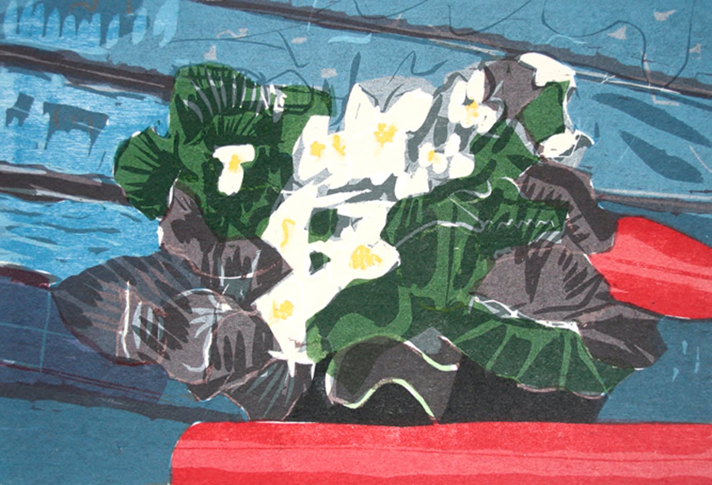 Vincent van Ojen, Witte Bloemetjes op Blauw