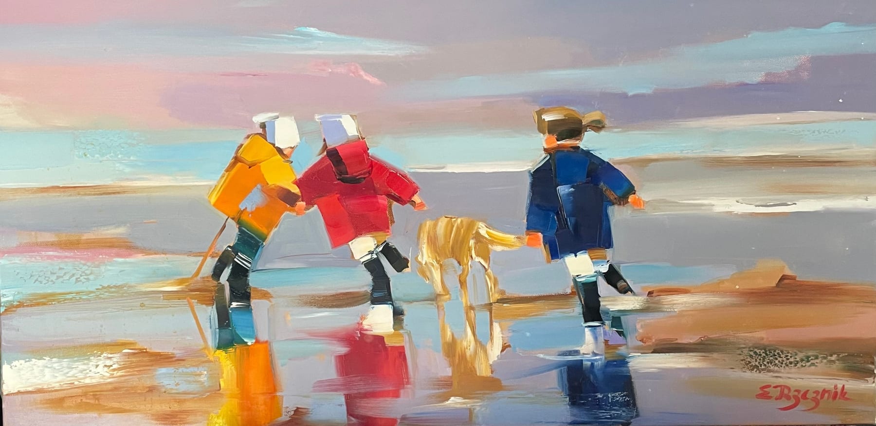 Ewa Rzeznik, Rennen met de hond