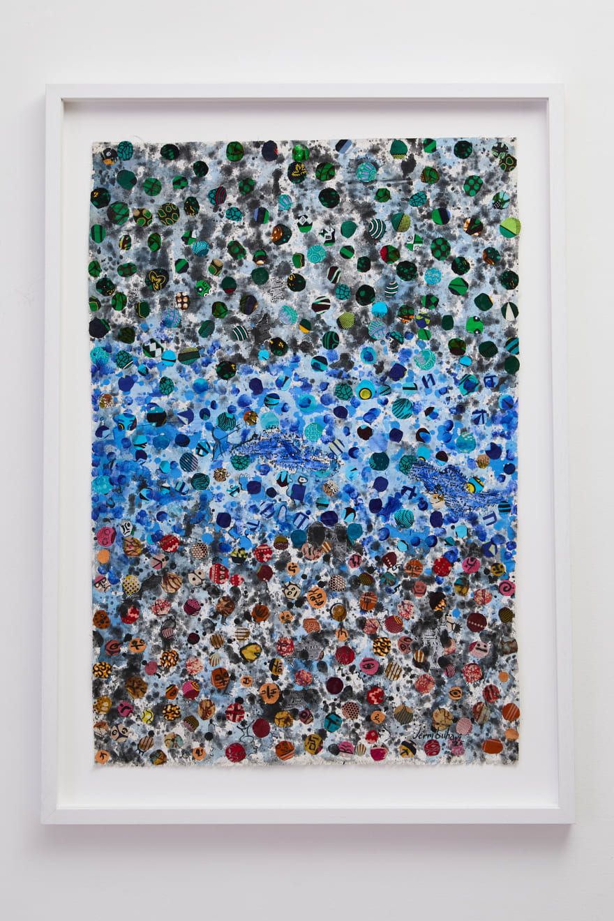 Jerry Buhari, The lure of what lies across the blue line, Jápa Series, 2025