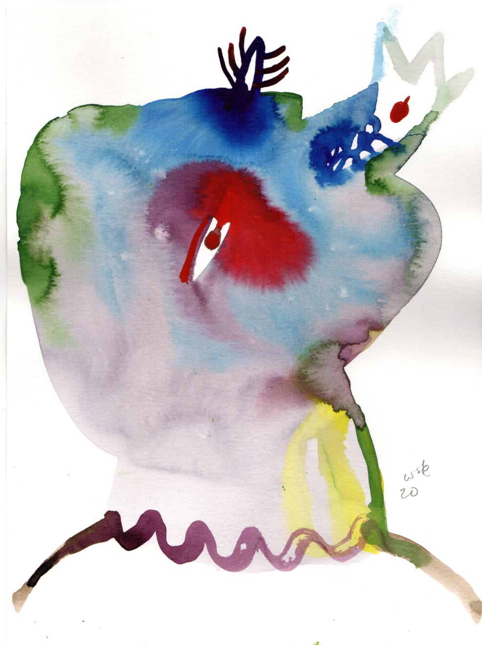 Wole Lagunju, The mustard seed , 2020