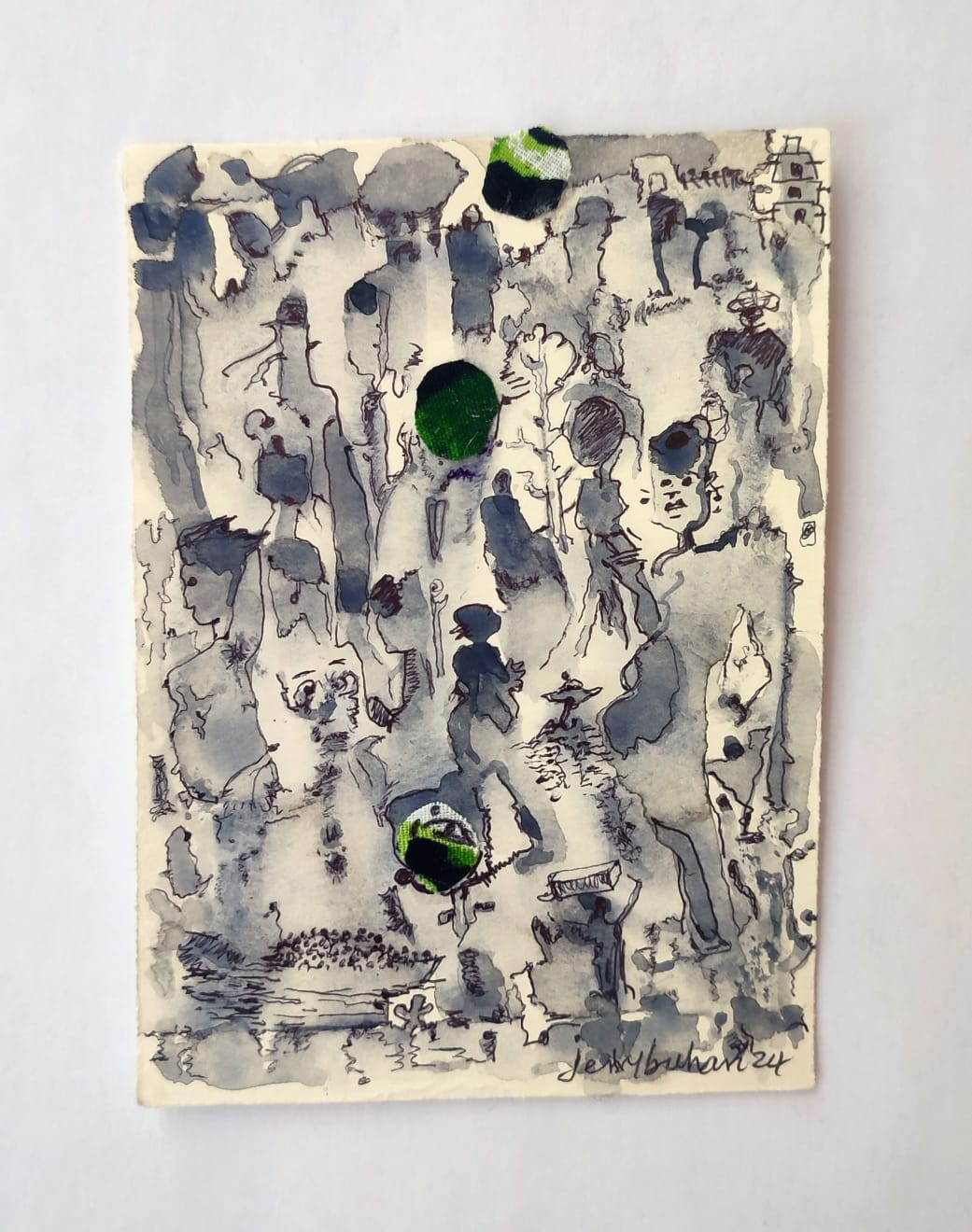 Jerry Buhari, In the valley of decision I, Jápa series, 2024