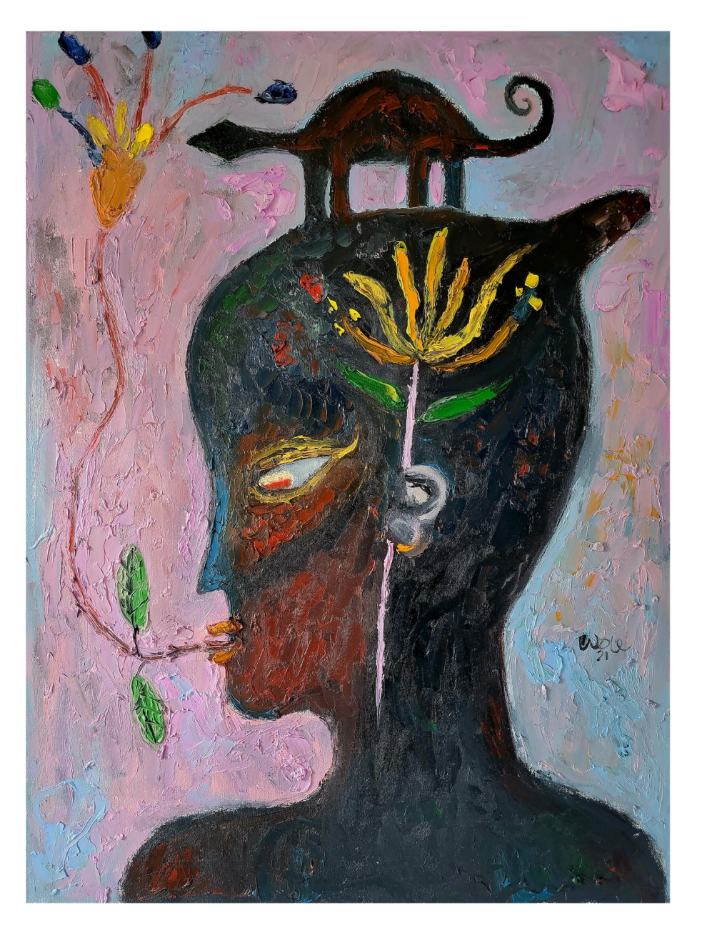 Wole Lagunju, Iconography of Woman, 2022