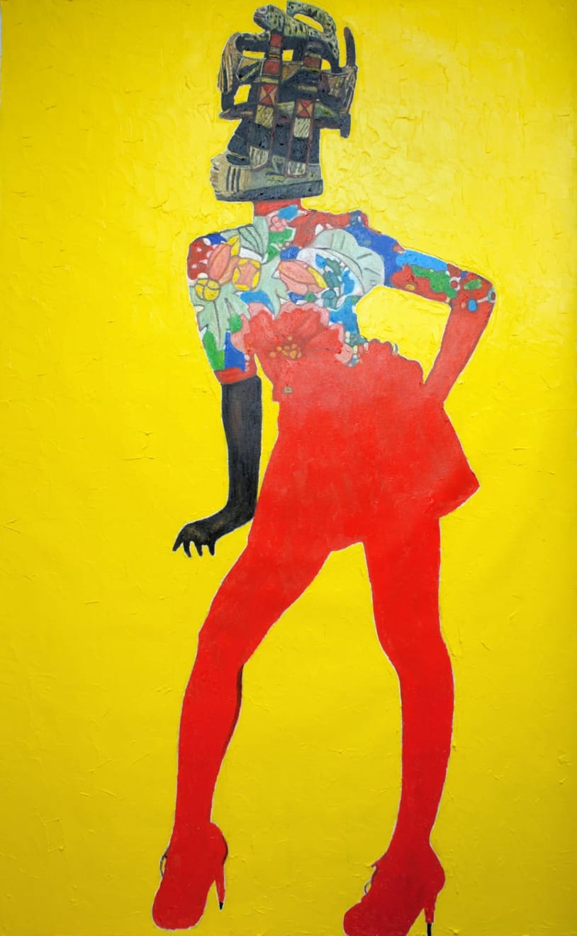 Wole Lagunju, La Parisienne II, 2017