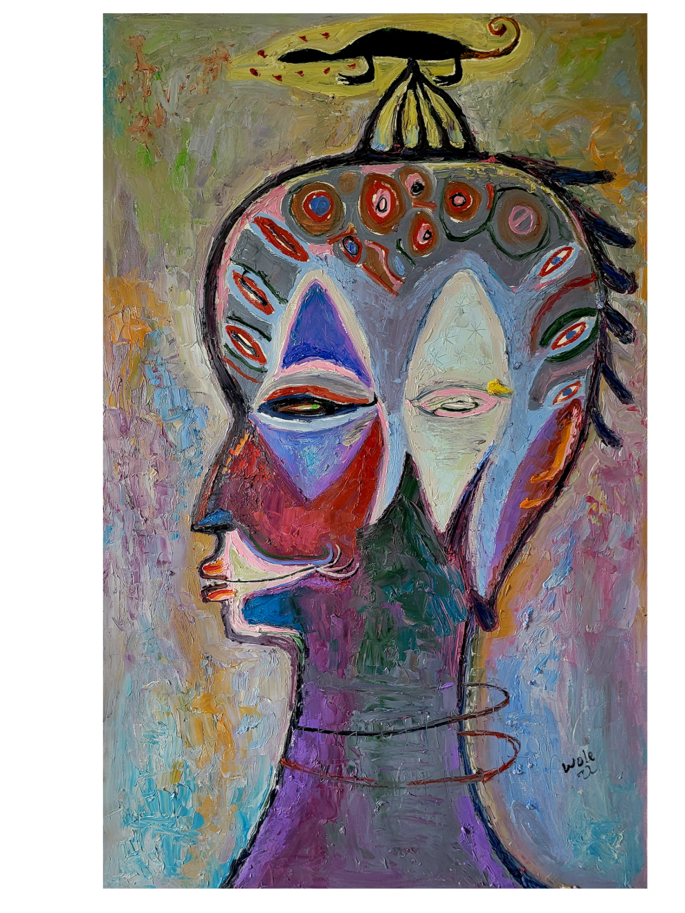 Wole Lagunju, Iconography of Woman II, 2022