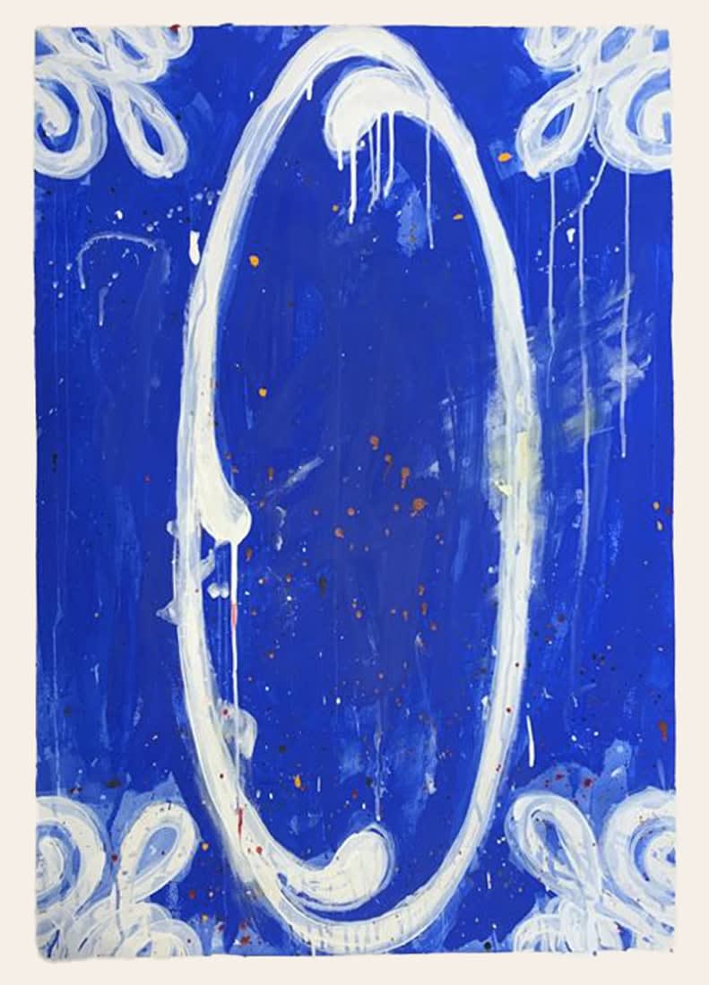 Jose Yisa, DKK / Serie pictórica G.E. Azul (DKK / Pictorial series Blue G.E.), 2022