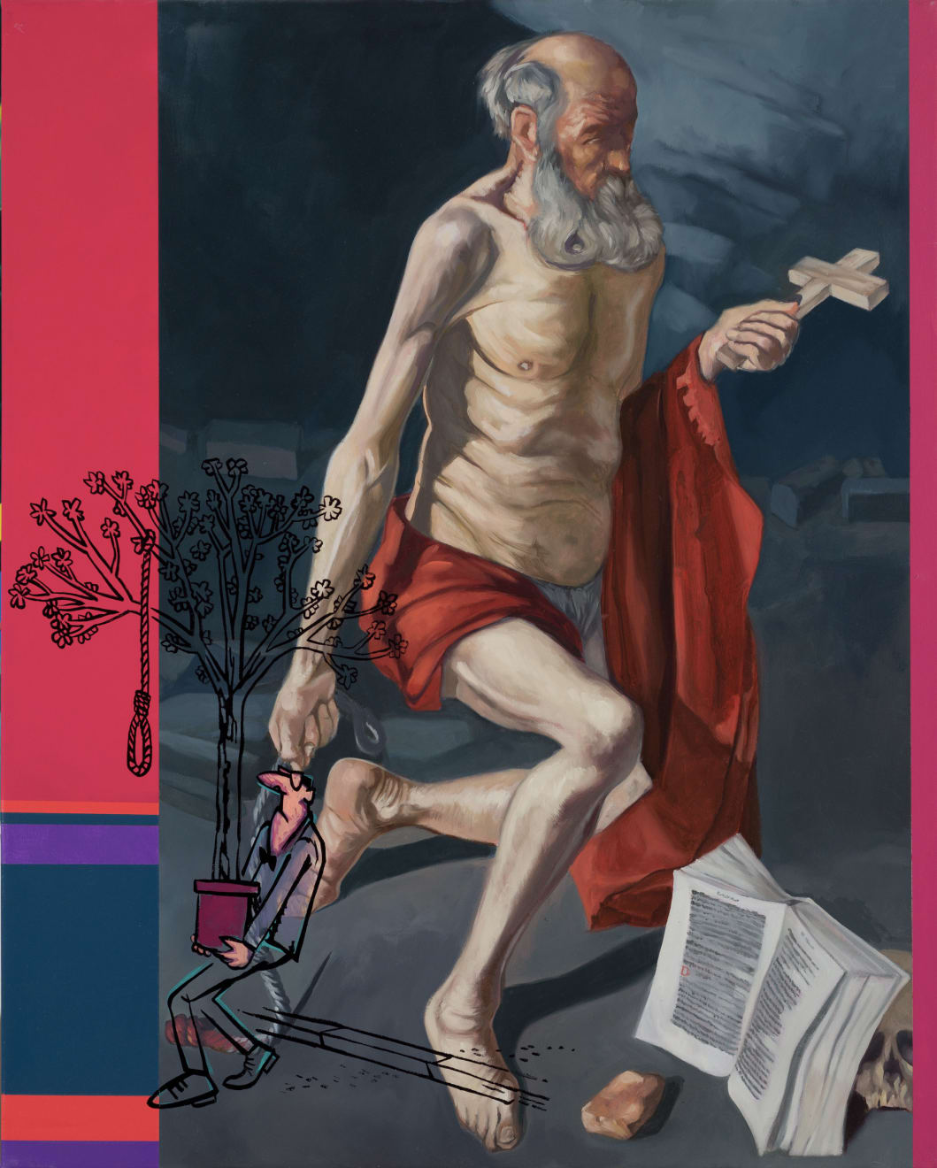 César Gabler, La corbata y el sudario (Willow weep for me), 2023