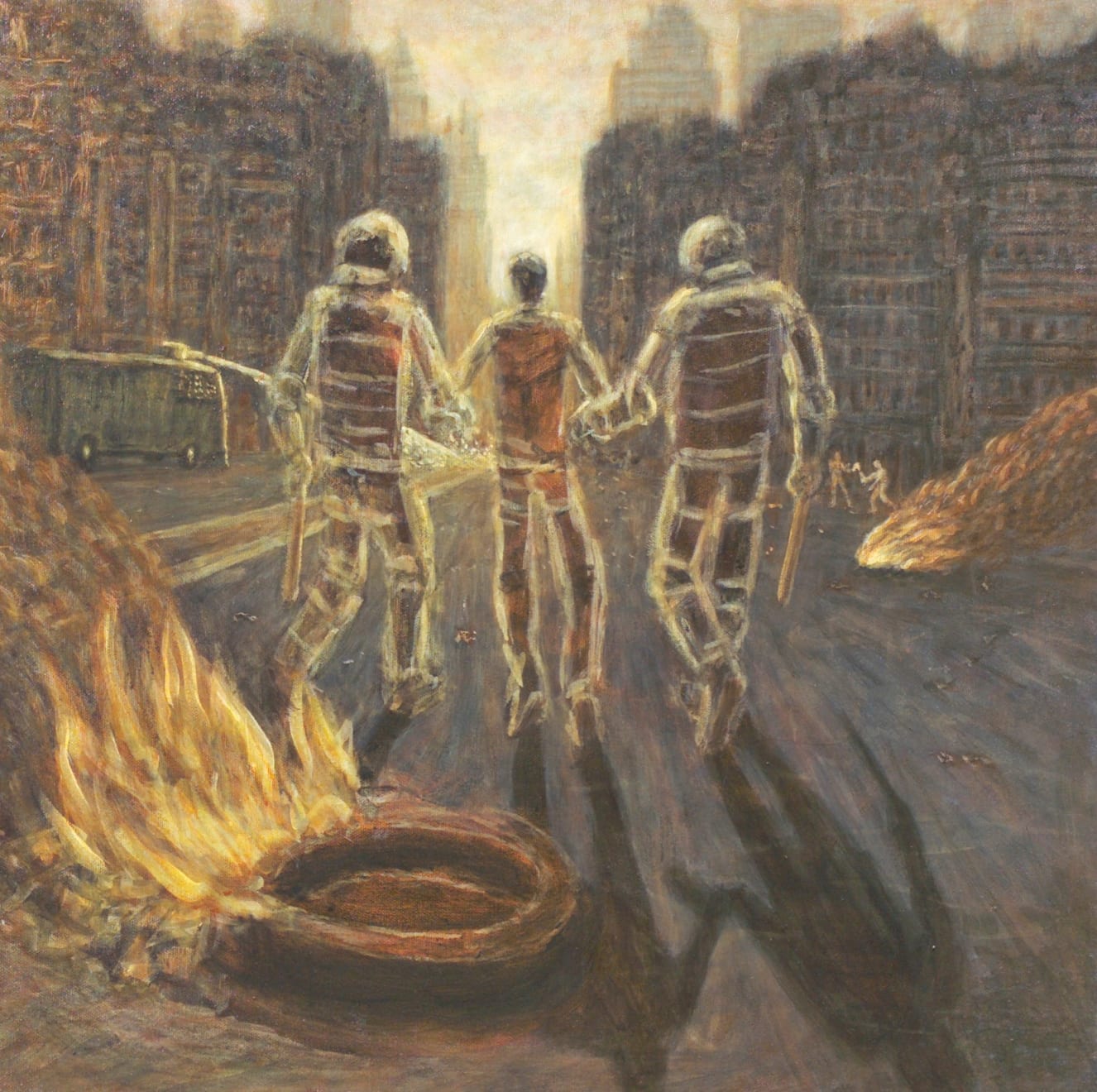 Sebastián Leyton, Protesta, 1998