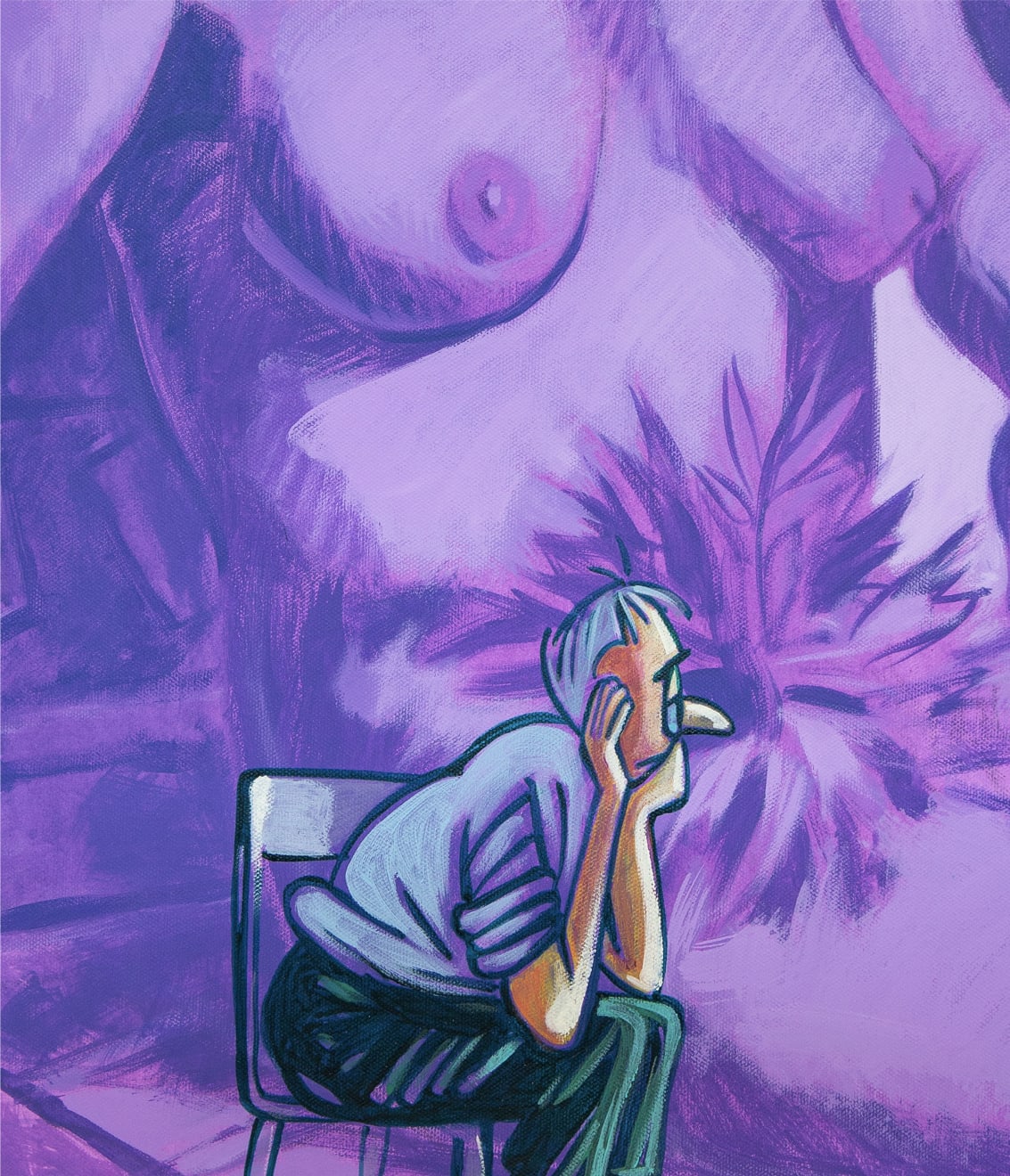 César Gabler, Sentado (After You´ve Gone), 2024