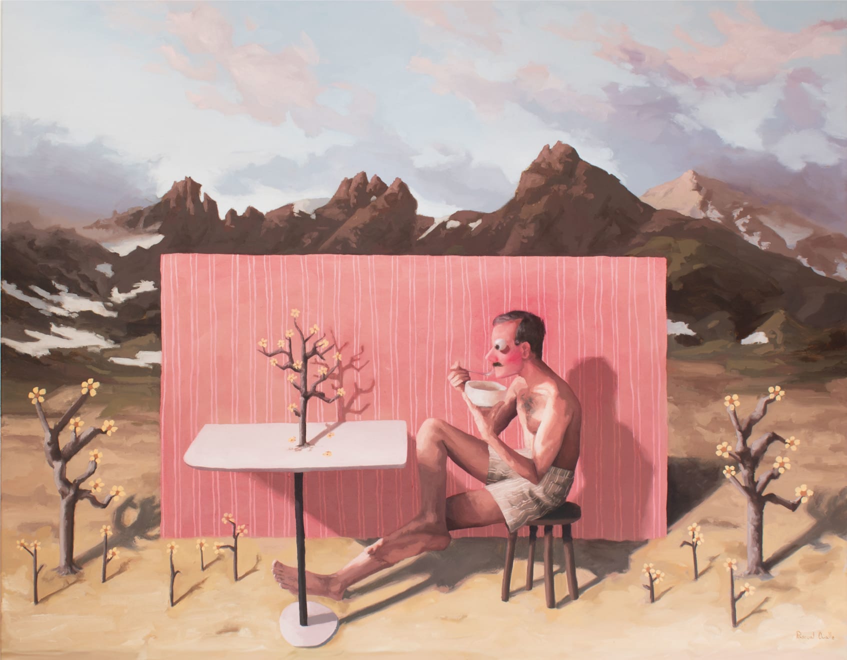 Pascual Ovalle, Una persona en el exterior (One person outside), 2024