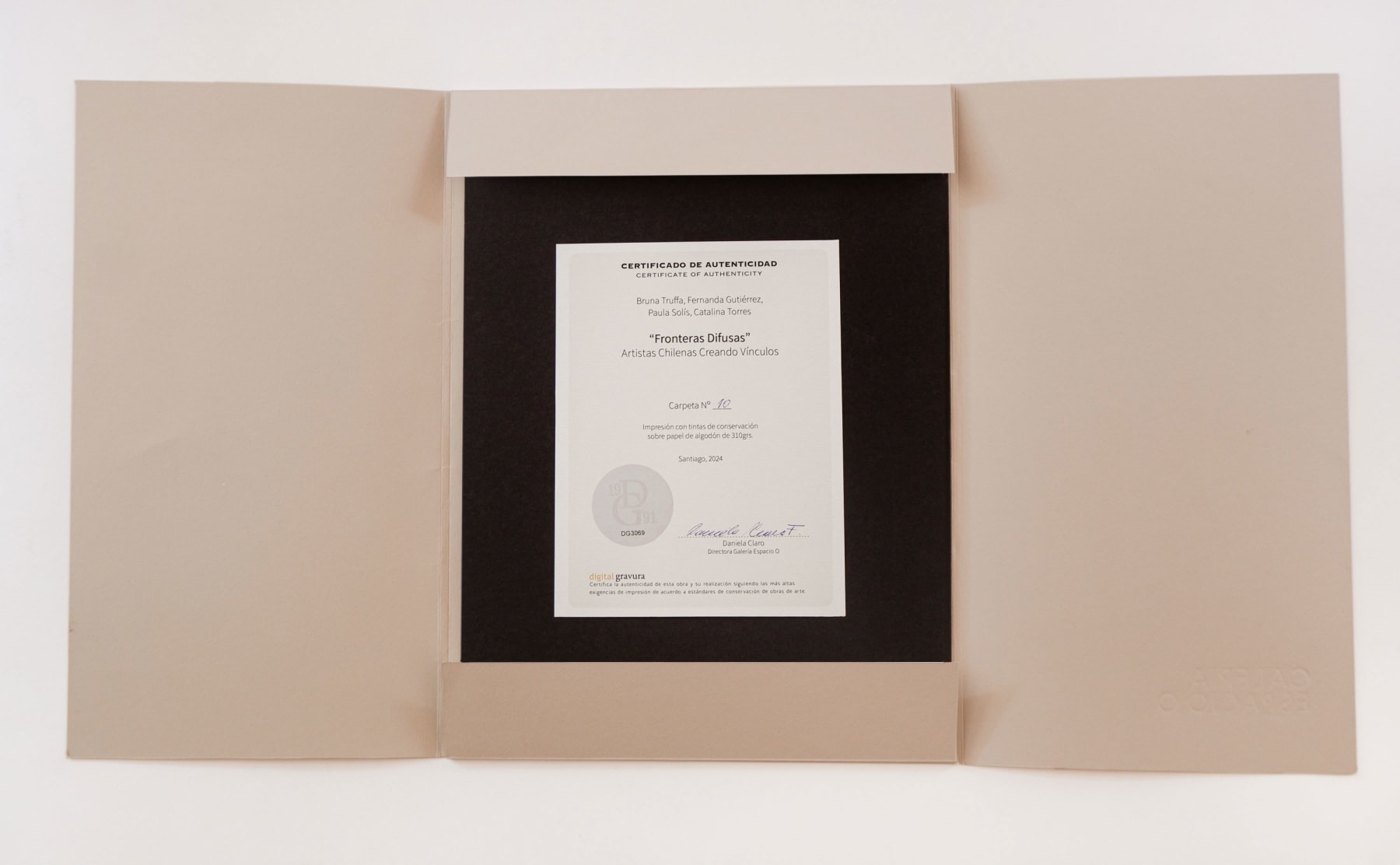 Carpeta Espacio O, Carpeta Fronteras Difusas , 2024