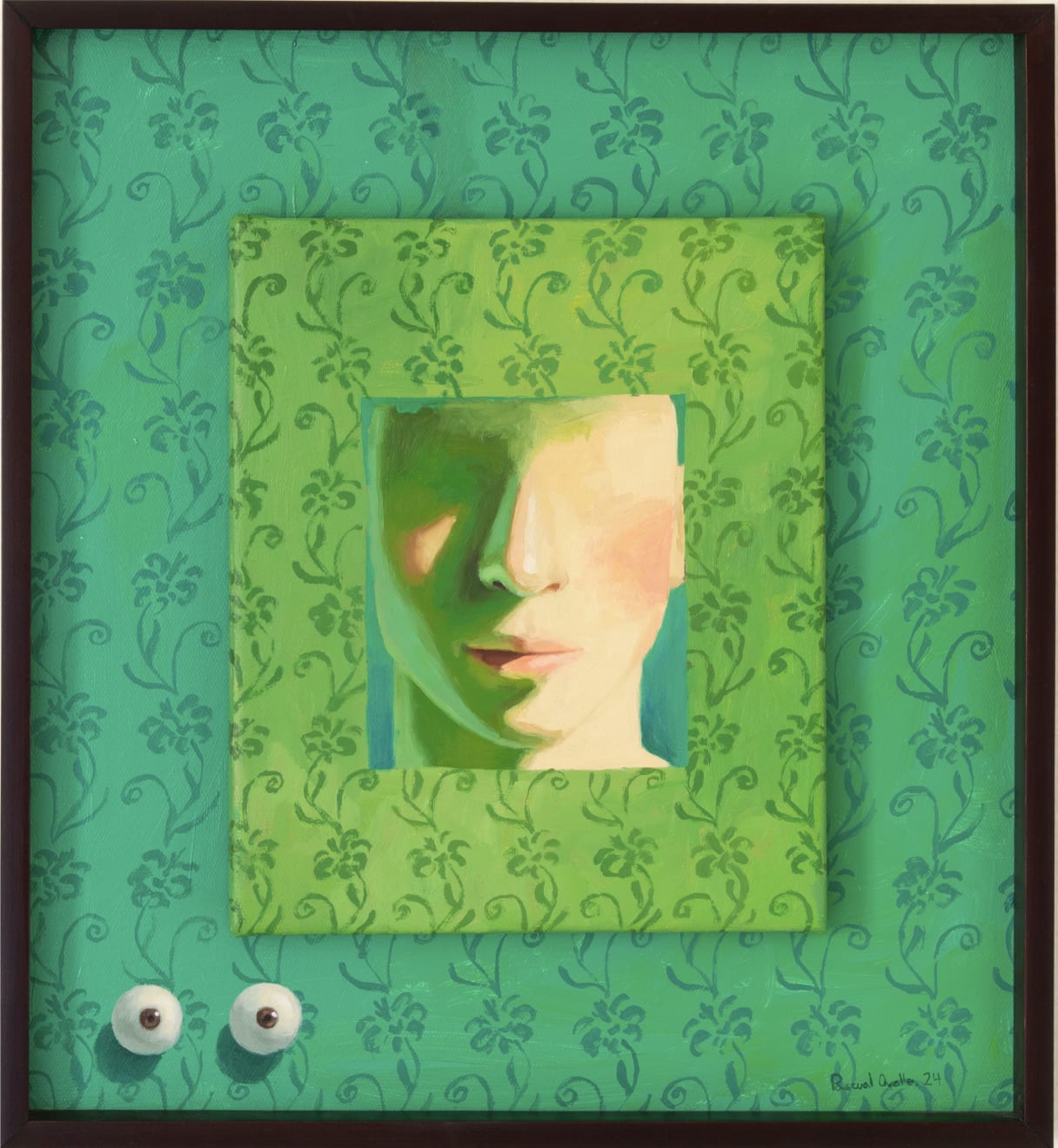 Pascual Ovalle, Detrás del papel mural I (Behind the wallpaper I), 2024