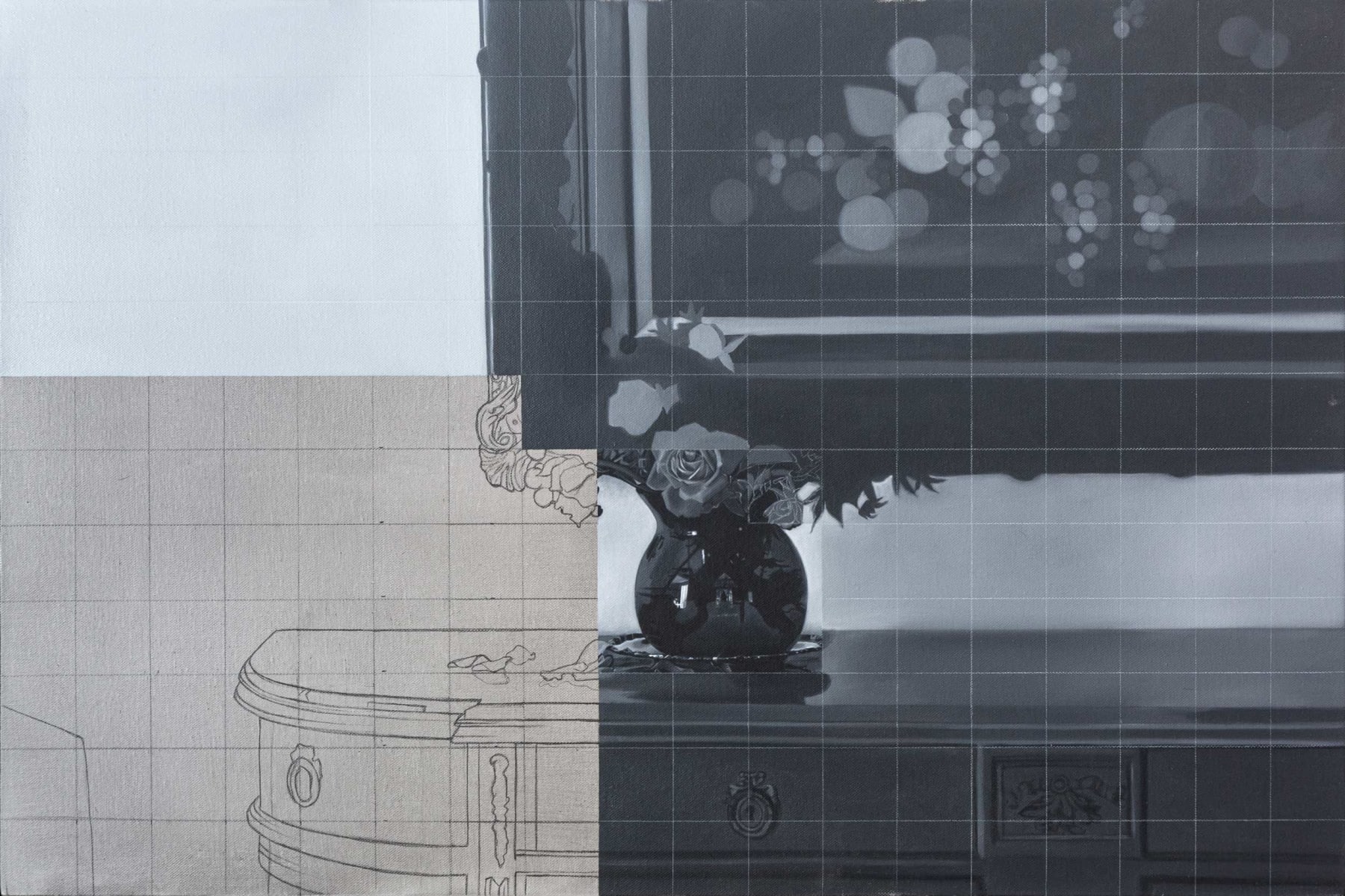 Catalina Torres, Entre líneas y capas - Florero (Between lines and layers - Vase), 2023