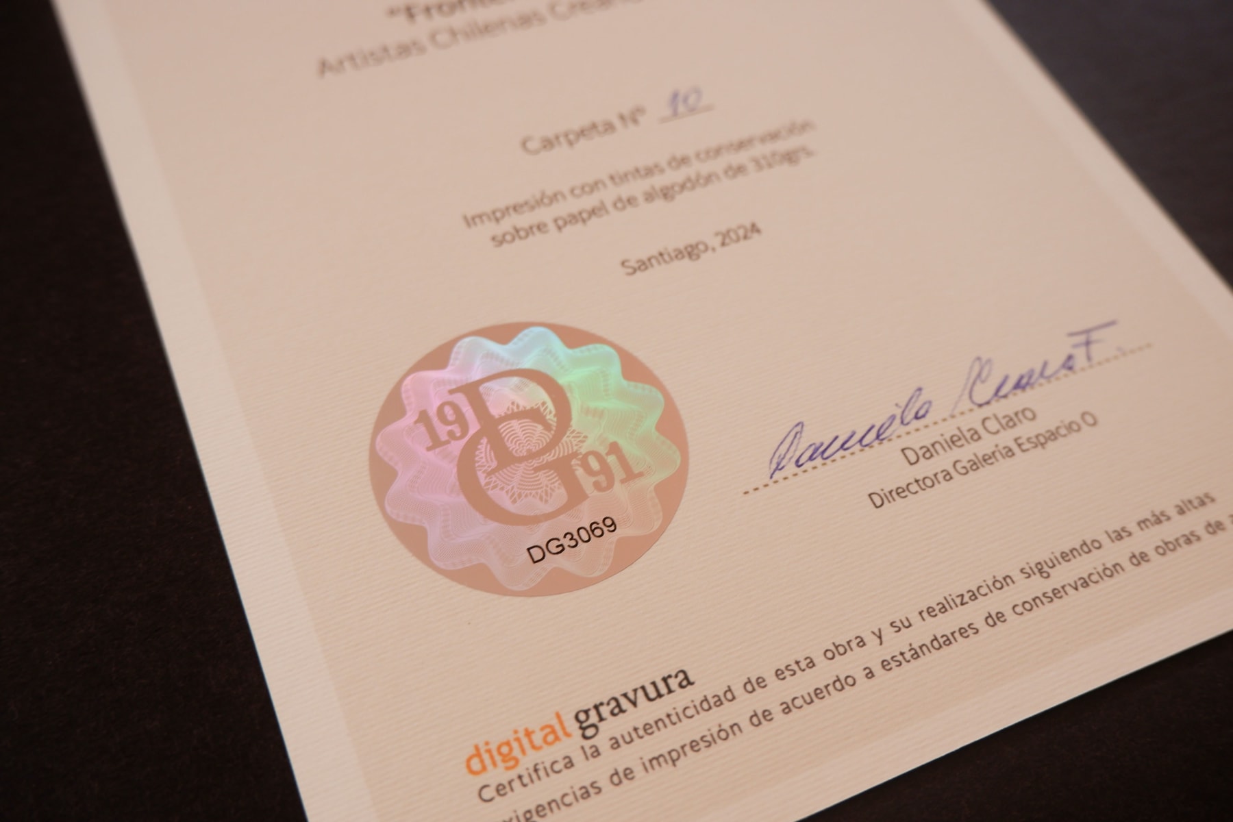 Carpeta Espacio O, Carpeta Fronteras Difusas , 2024