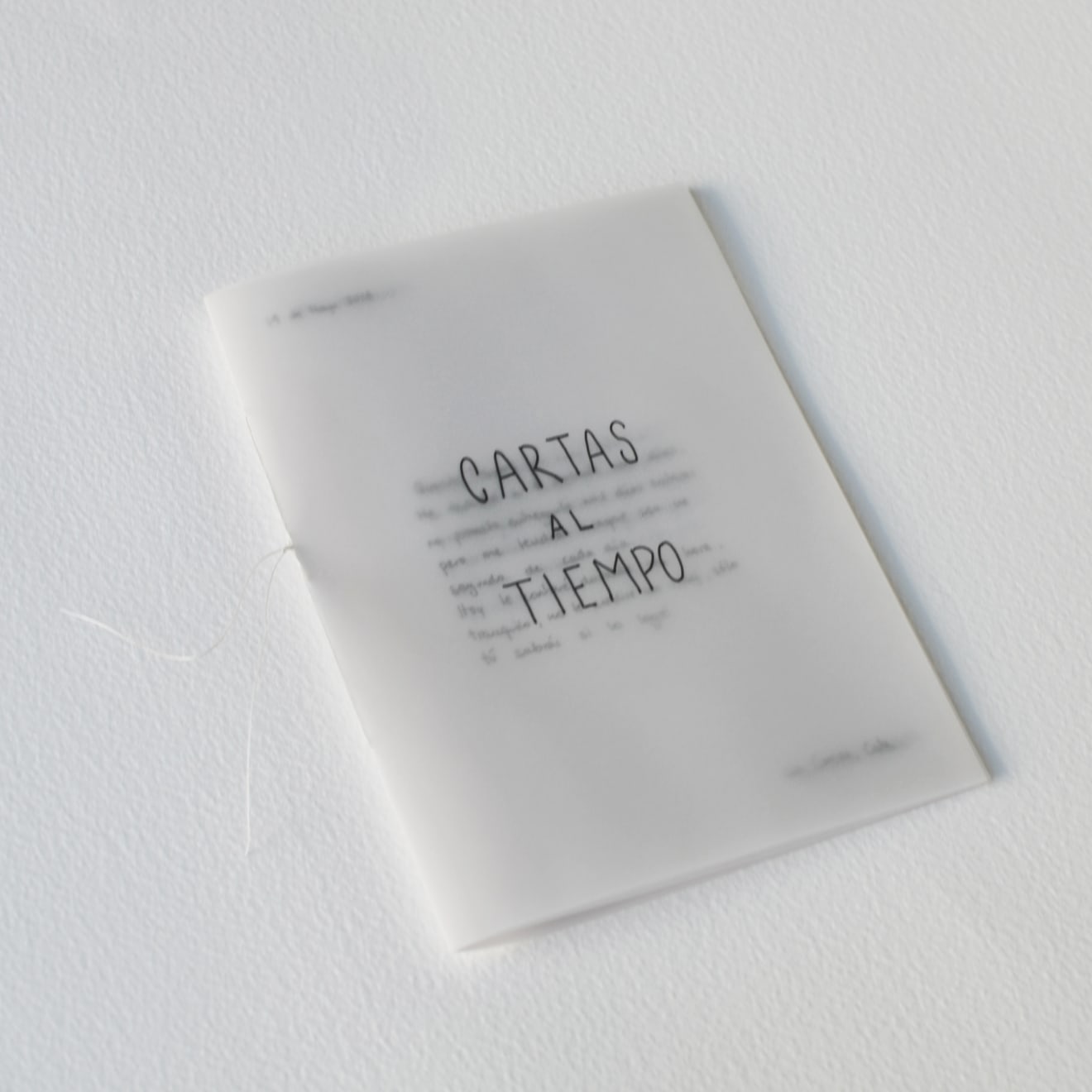 Catalina Torres, Boceto de cartas al tiempo, 2018