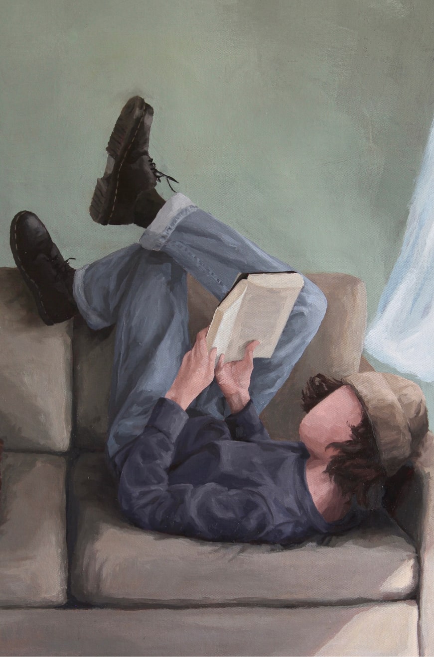Pascual Ovalle, Dos personas en un sillón (Two people on a sofa), 2022