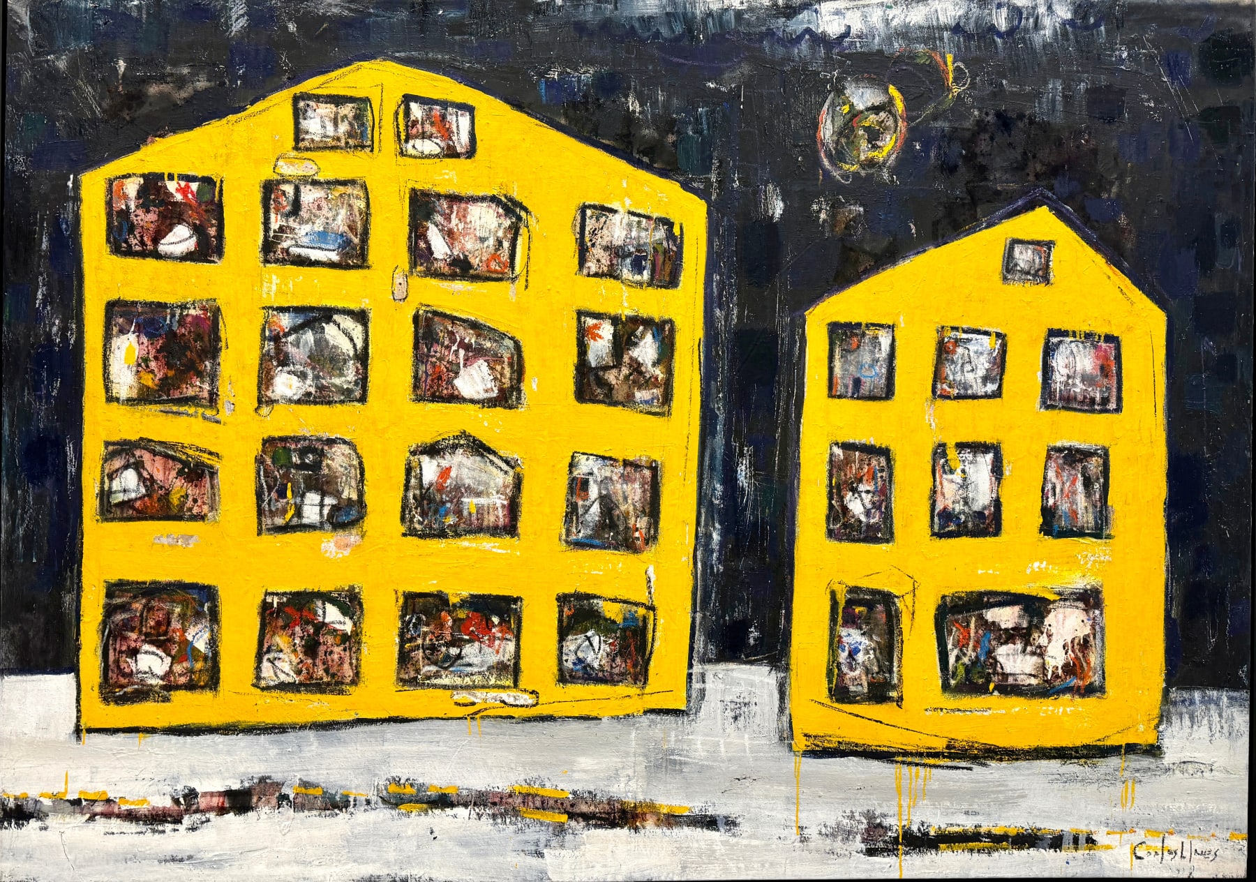 Carlos Llanes, Yellow condominium, 2024