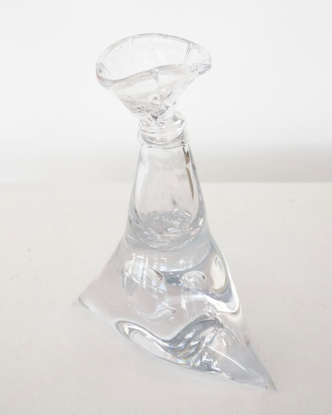 Handblown glass bottle