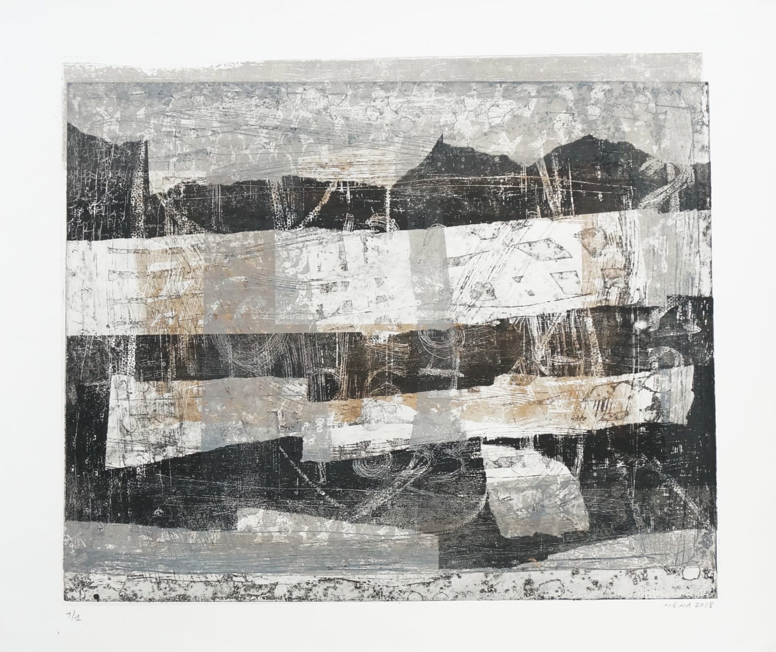 abstract lithograph