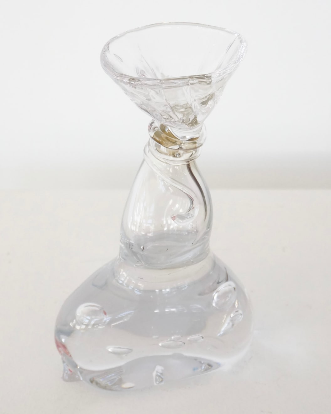 Handblown glass bottle