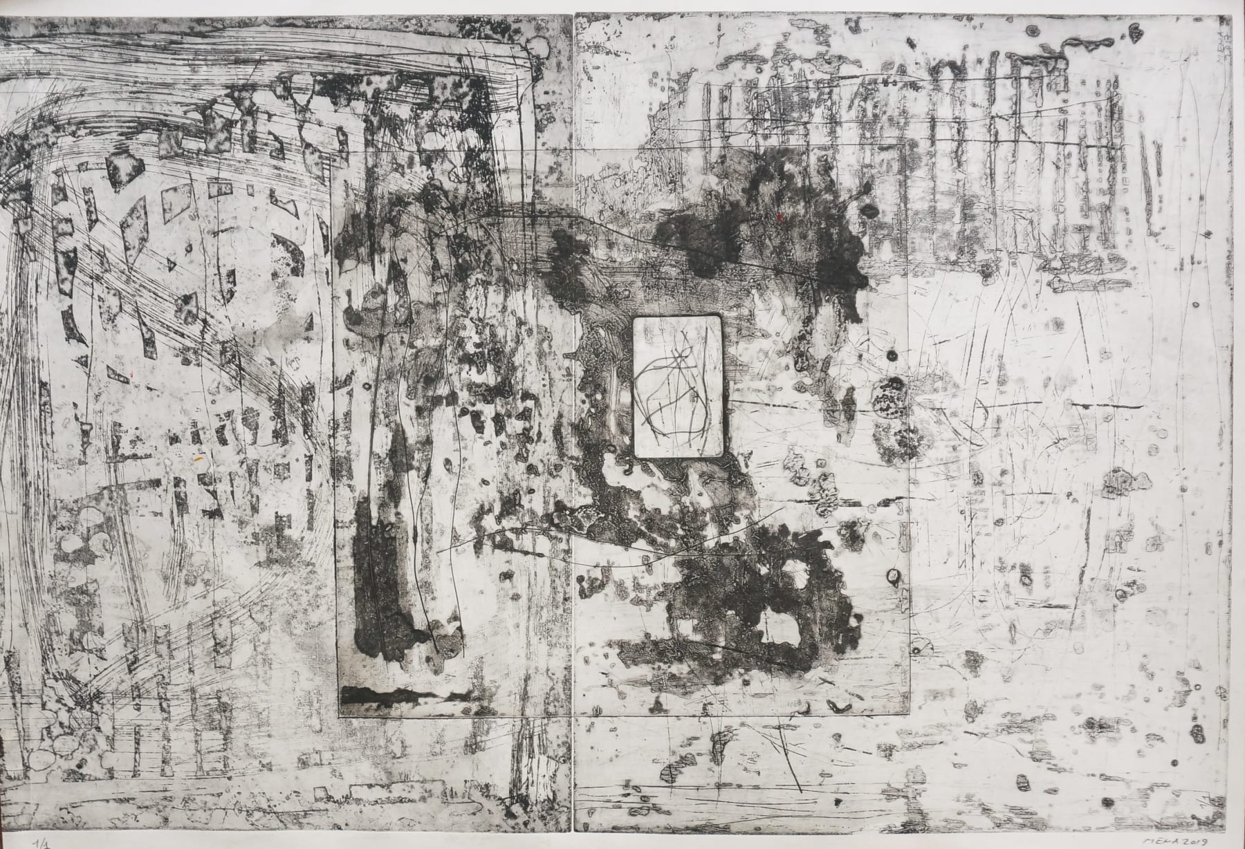 abstract lithograph