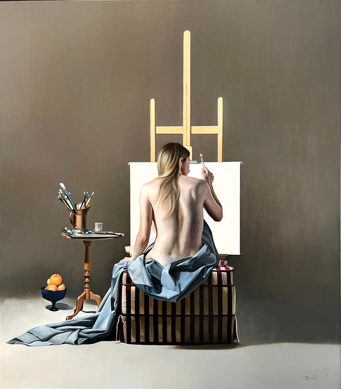 Benito Cerna, Dama Pintando, 2021