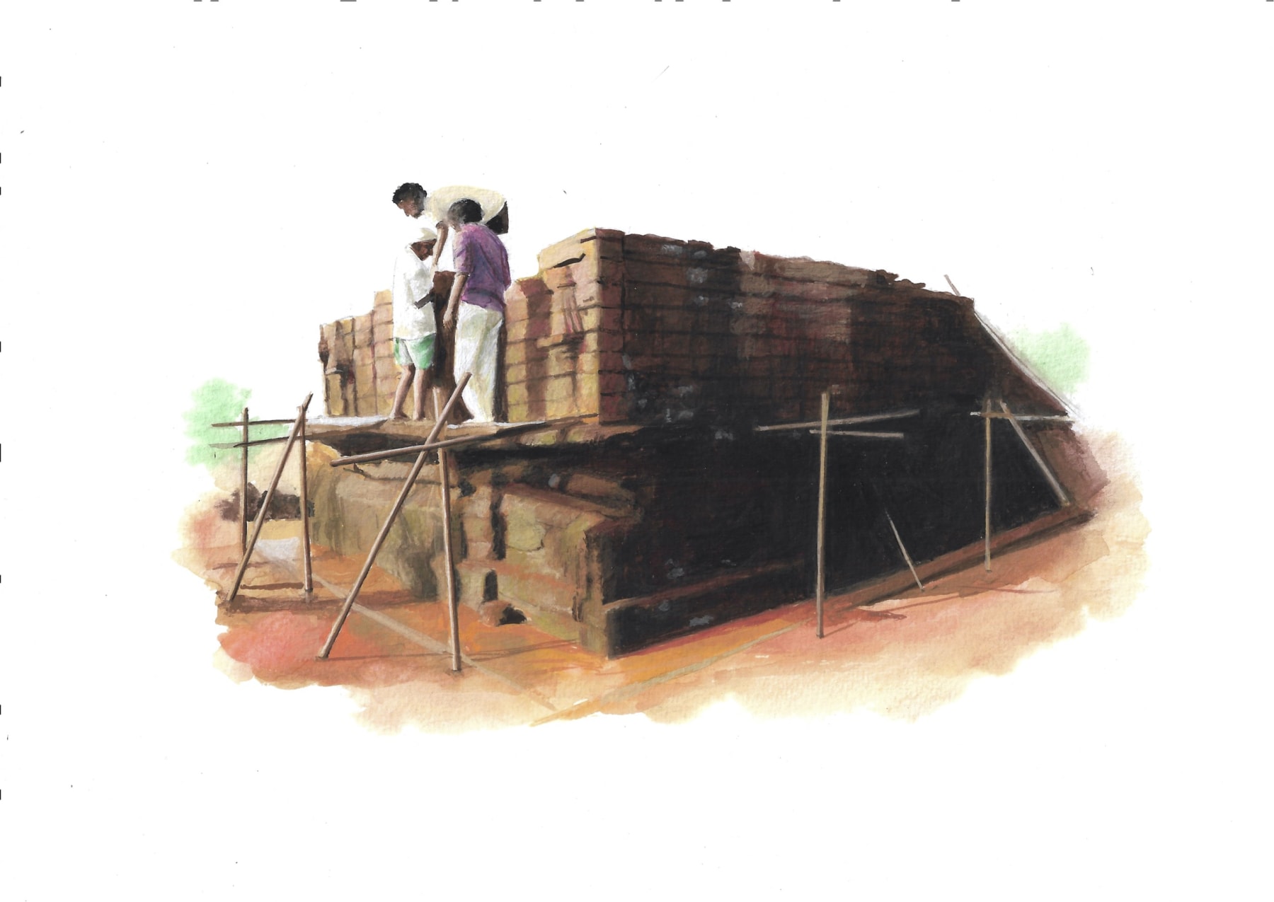 Sahil Naik, How to Save a Monument from a Dam/ Two Studies, 2021