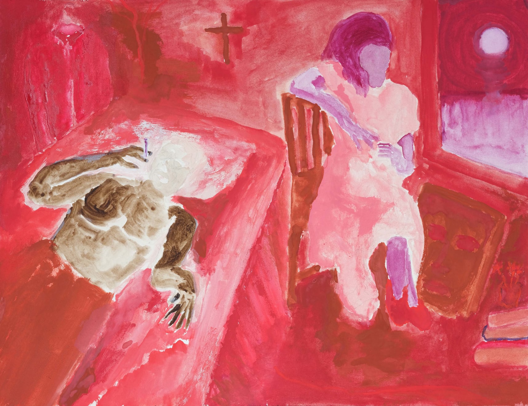 Sohrab Hura, Red room, 2023