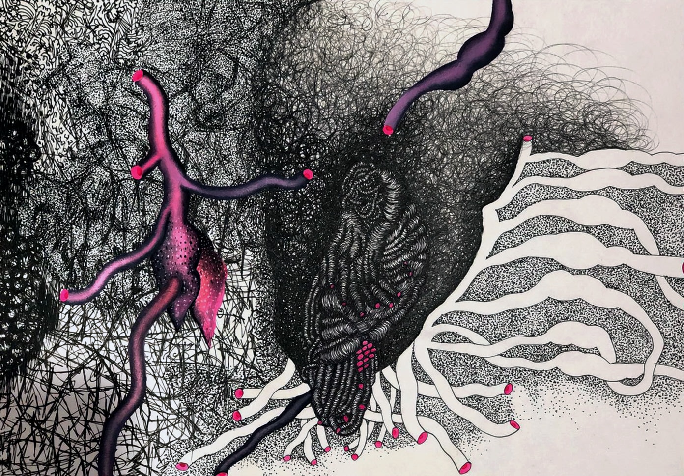 Pushpakanthan Pakkiyarajah, Blooded flowerscape, 2024-2025