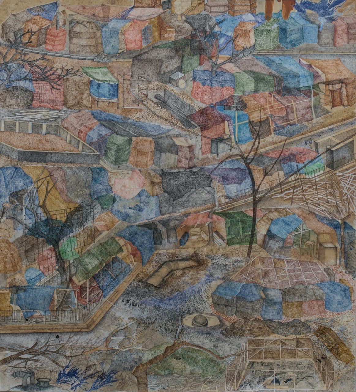 Adip Dutta, Embroidery of Chaos, 2020