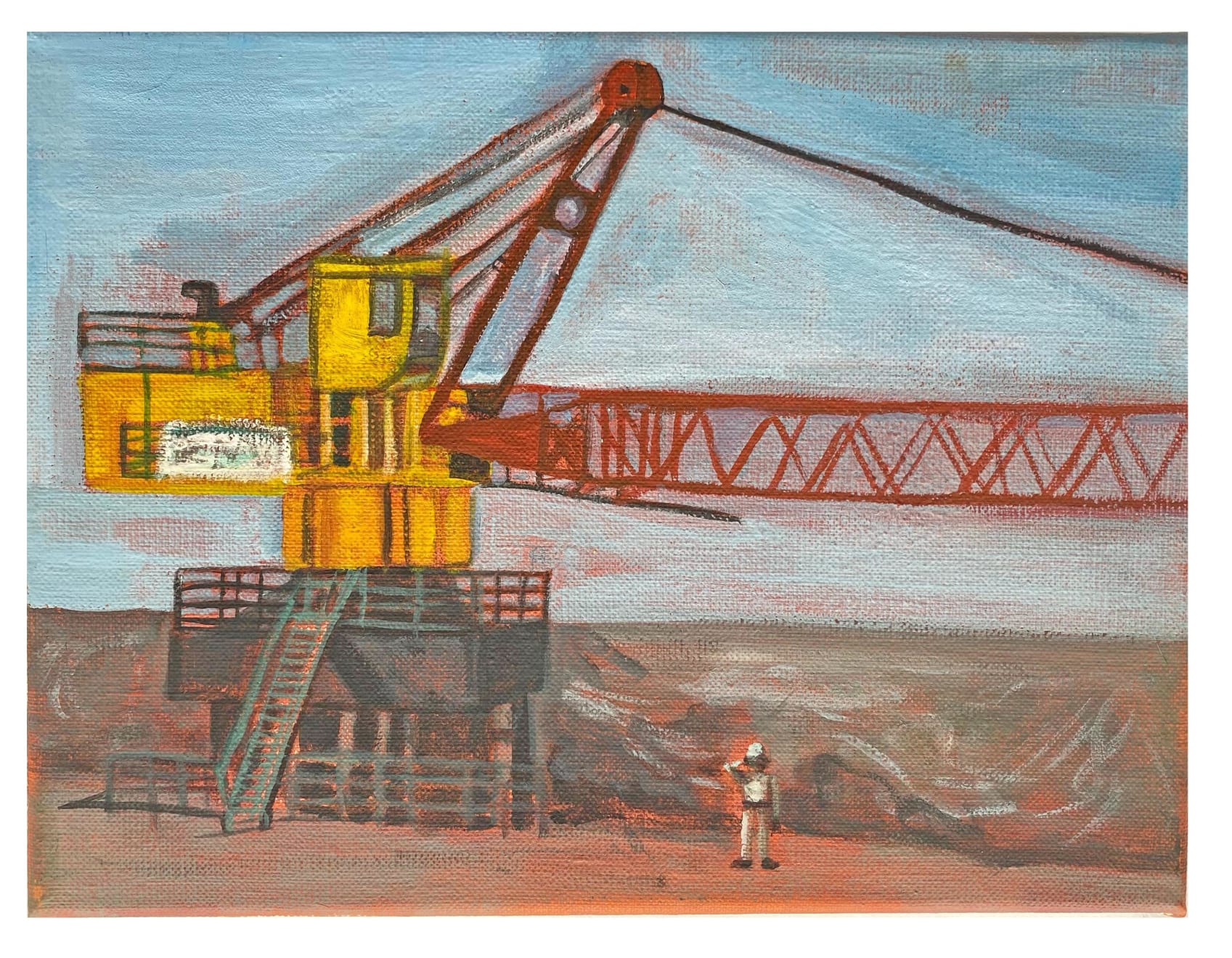 Bhasha Chakrabarti, Notes from the Ship-Breaking Yard (cranes & watchmen), 2025