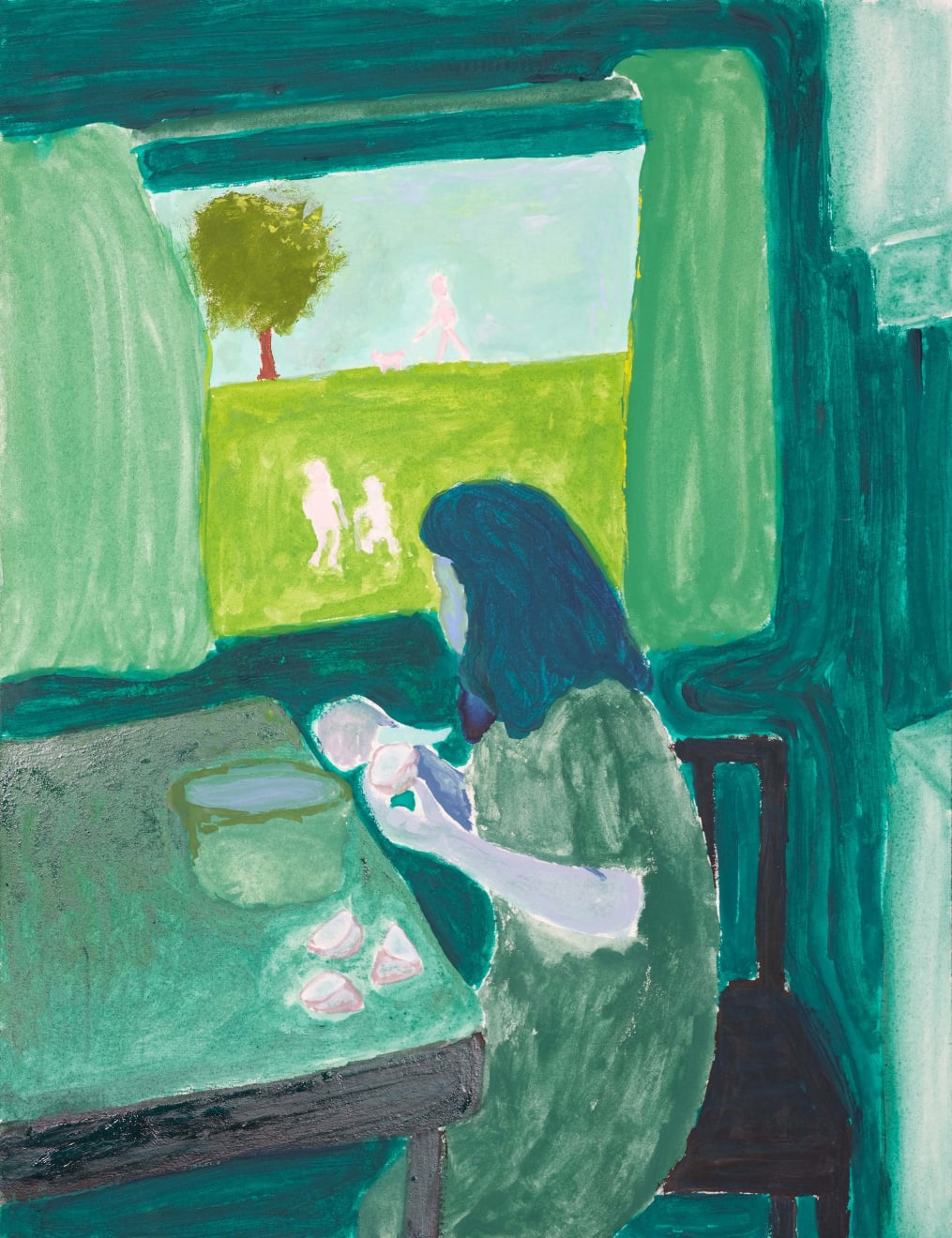 Sohrab Hura, Green room, 2023