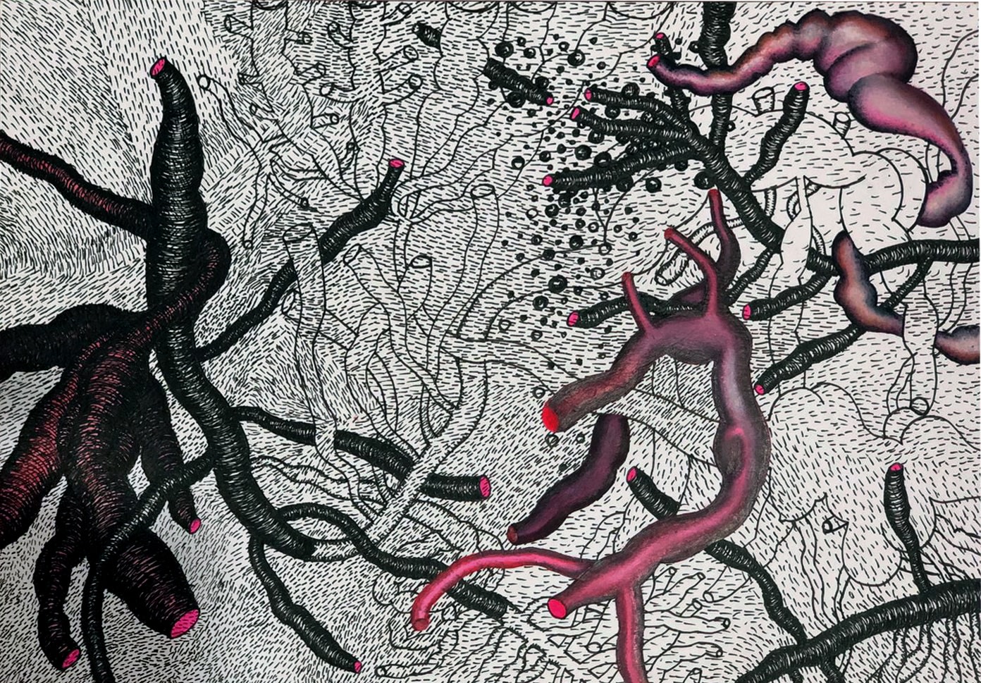 Pushpakanthan Pakkiyarajah, Blooded flowerscape, 2024-2025