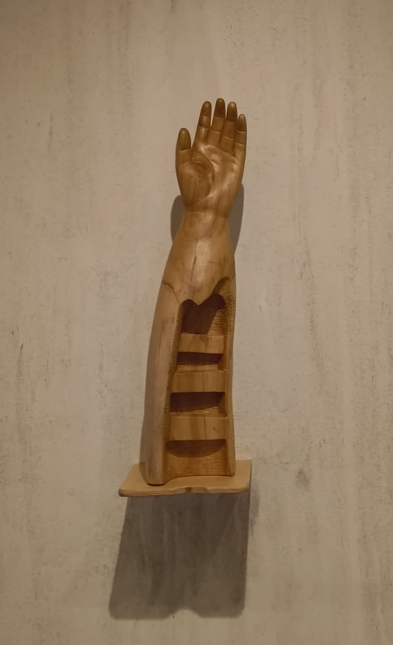 Prabhakar Pachpute, Floating steps, 2024