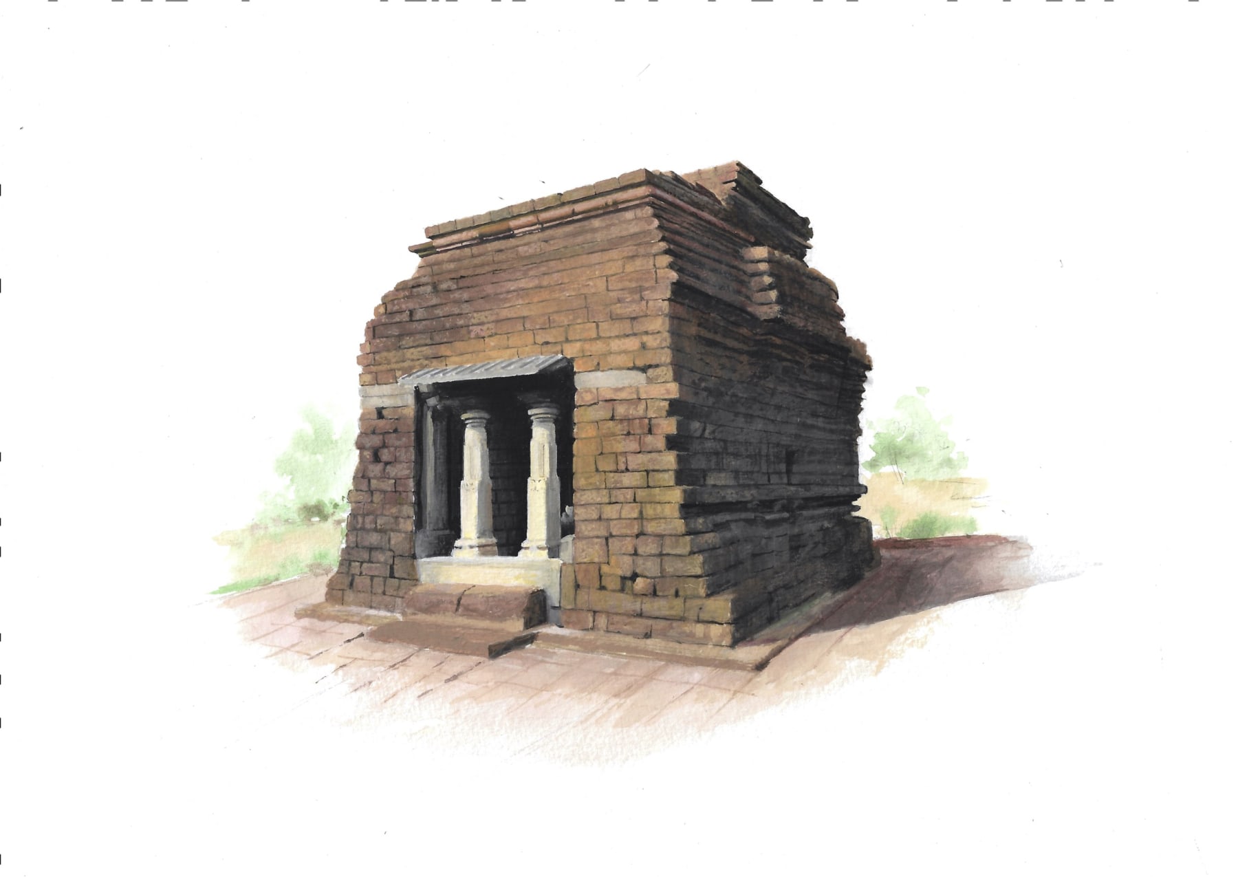 Sahil Naik, How to Save a Monument from a Dam/ Two Studies, 2021