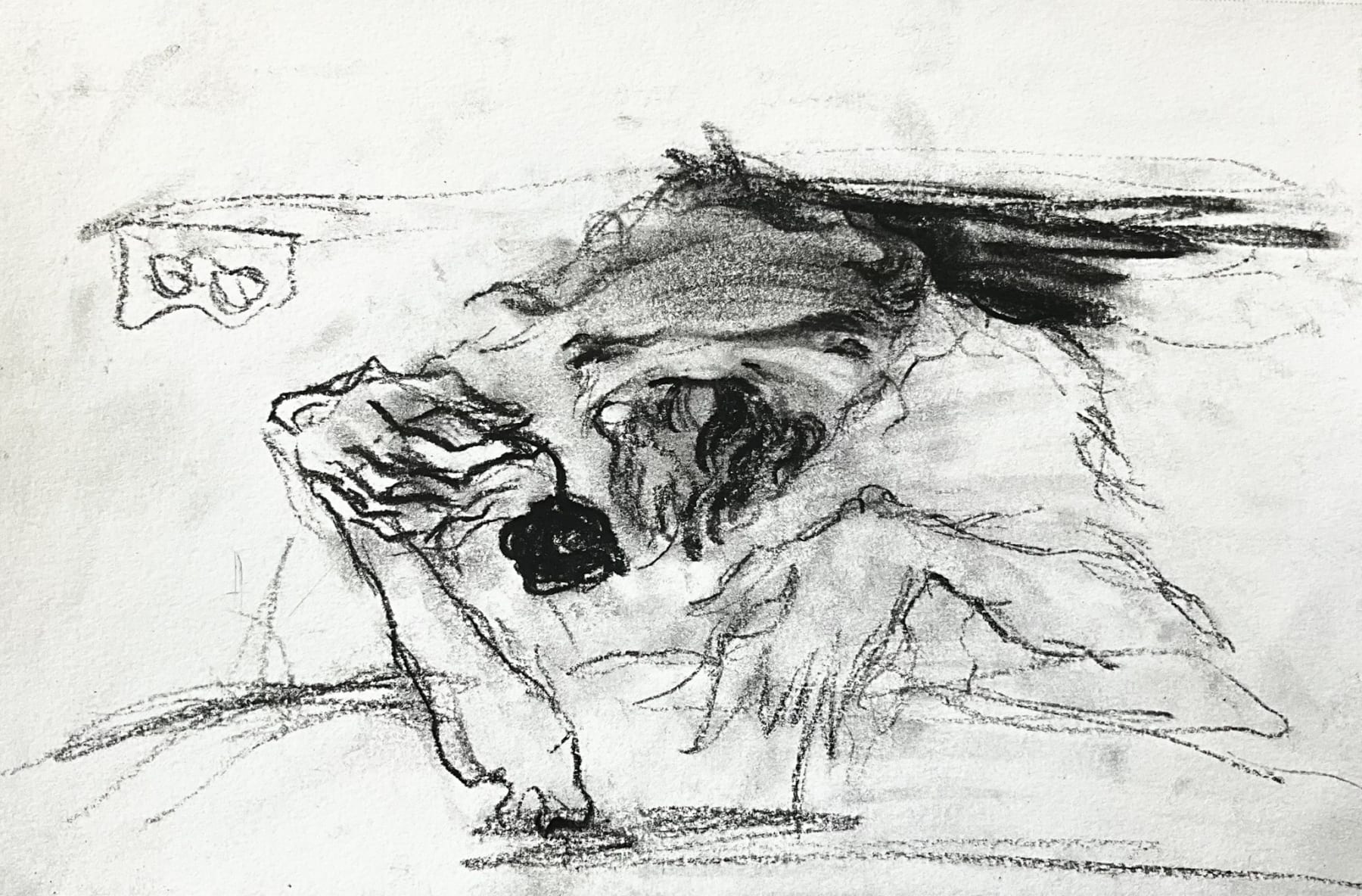 Mayar Obeido, Figure and Apple Study 5, 2022