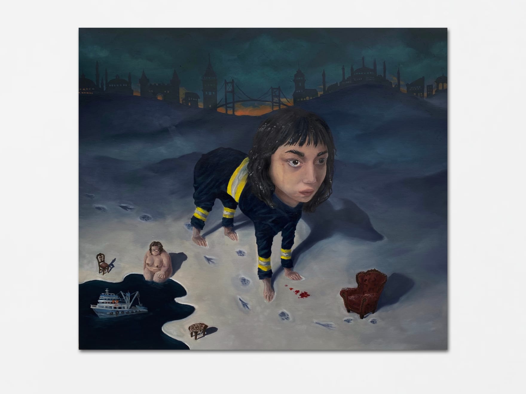 Rei Xiao, Snowflakes dissolving in their own sticky blood, 2024