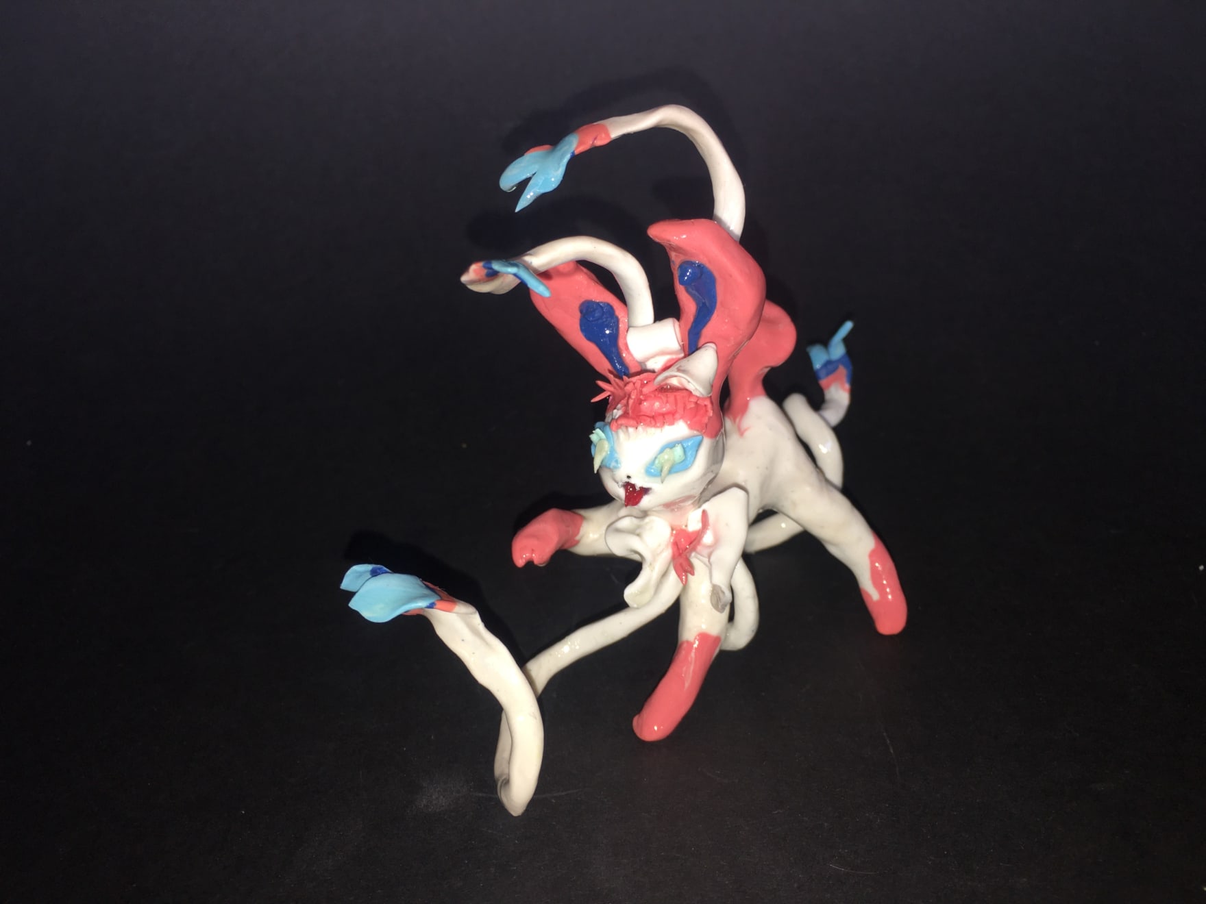 Jimmy Beauquesne and Florian Buffard, A series of small sculptures as Sylveons, 2024