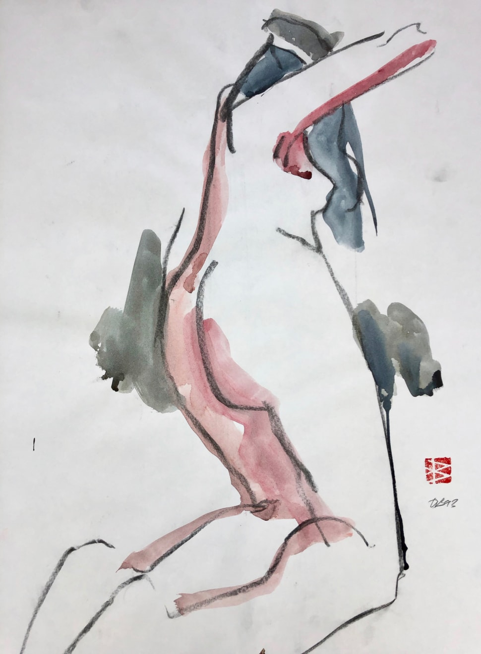 Freeman W. Butts, Figurative Artwork by Freeman W. Butts (1928-1998), 1984