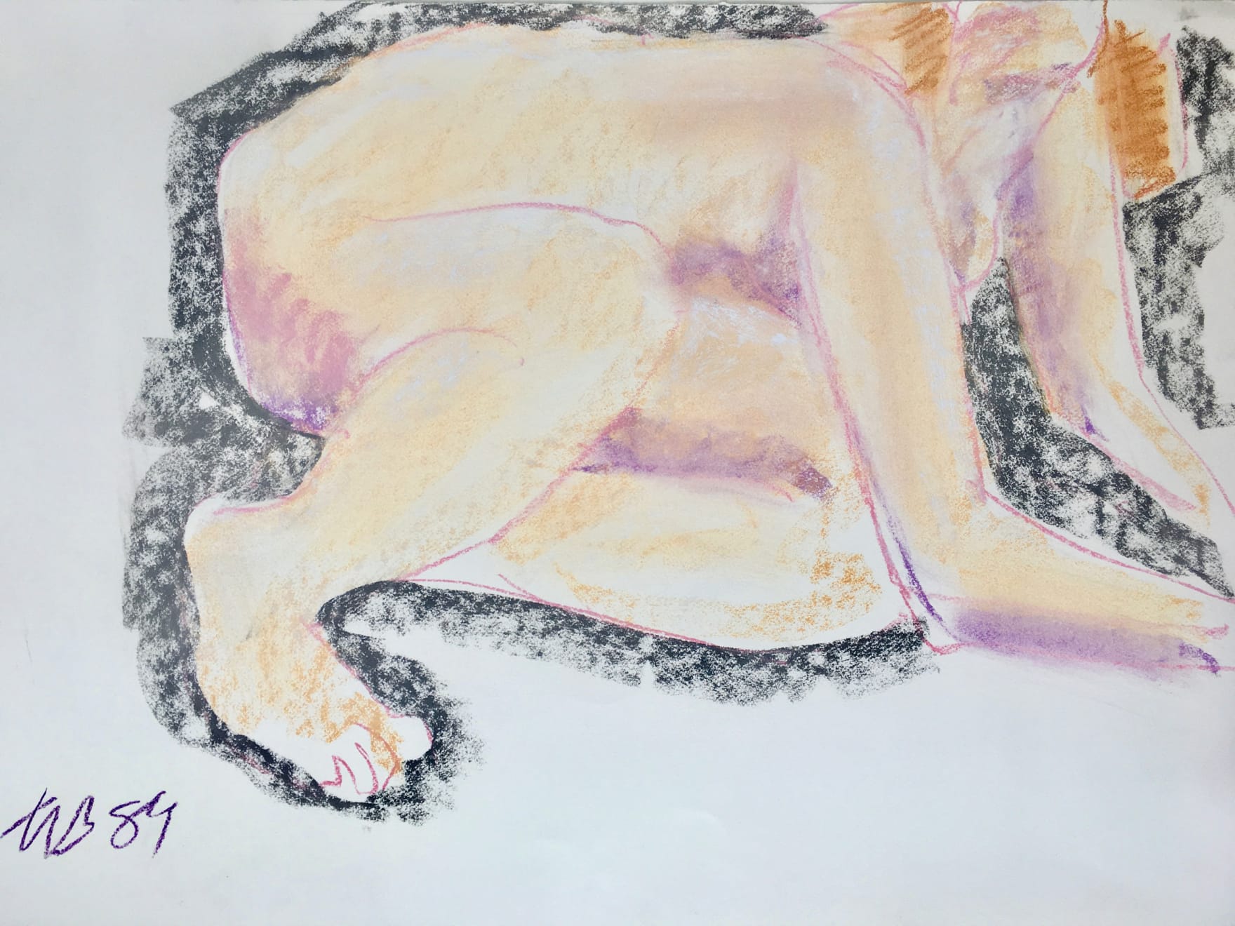 Freeman W. Butts, Untitled Studio Artwork by Freeman W. Butts (1928-1998)