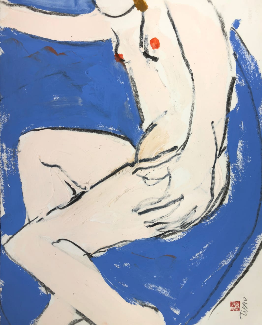 Freeman W. Butts, Figurative Artwork by Freeman W. Butts (1928-1998), 1990