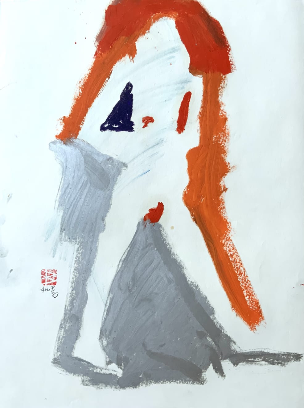 Freeman W. Butts, Orange and Silver, 1983