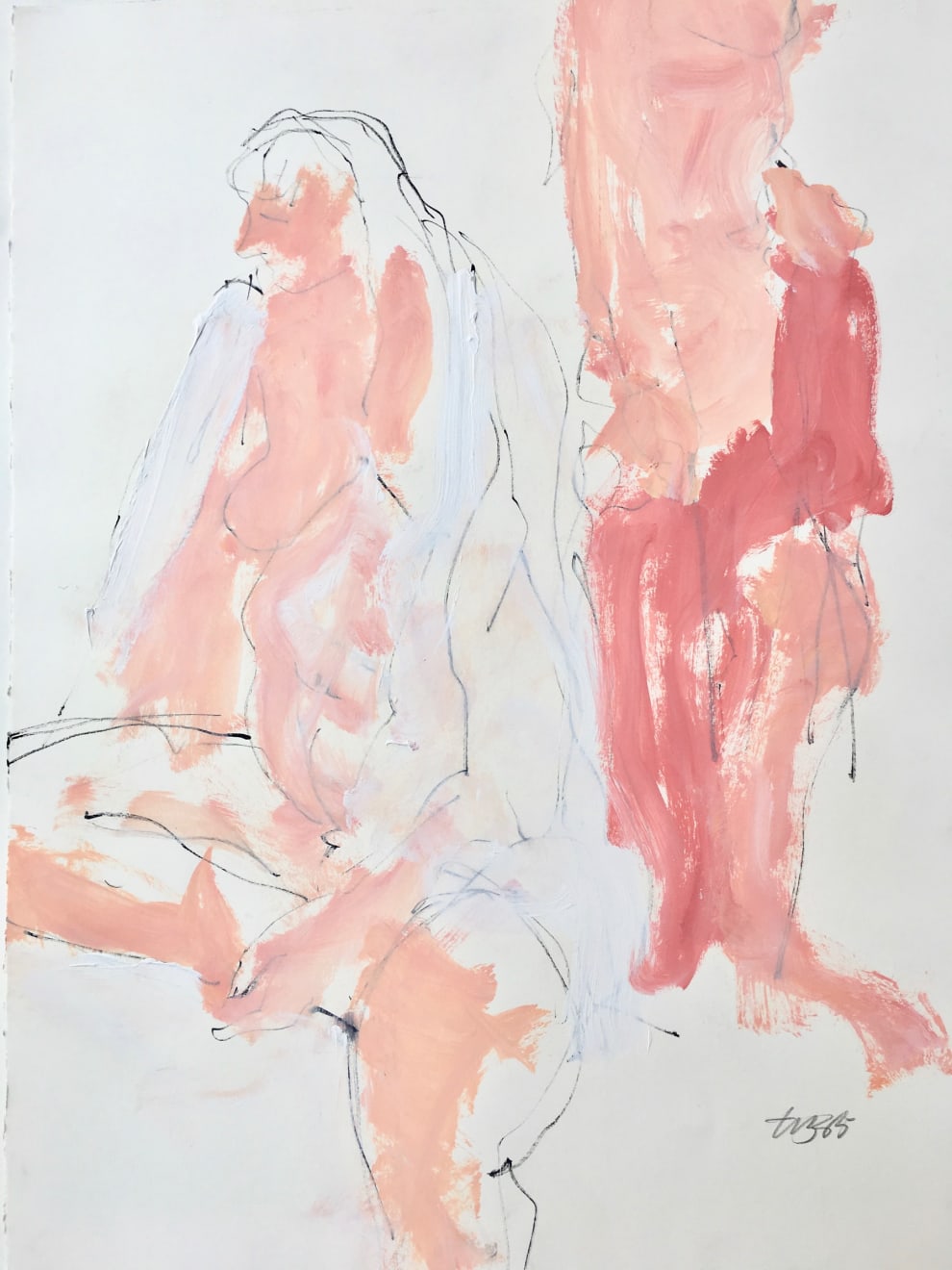 Freeman W. Butts, Untitled Studio Artwork by Freeman W. Butts (1928-1998)