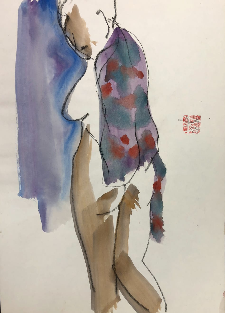 Freeman W. Butts, Figurative Artwork by Freeman W. Butts (1928-1998), 1990s