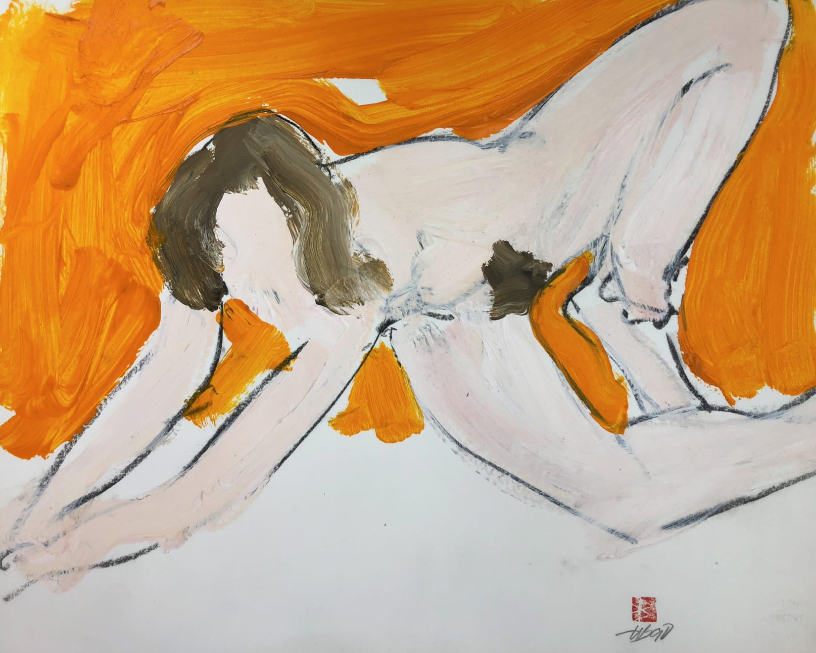 Freeman W. Butts, Figurative Artwork by Freeman W. Butts (1928-1998), 1990