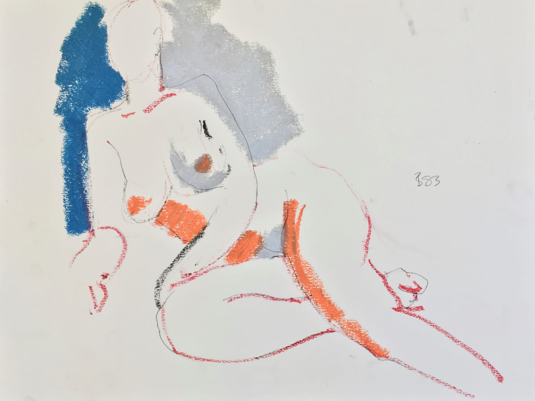 Freeman W. Butts, Reclining Nude, 1983