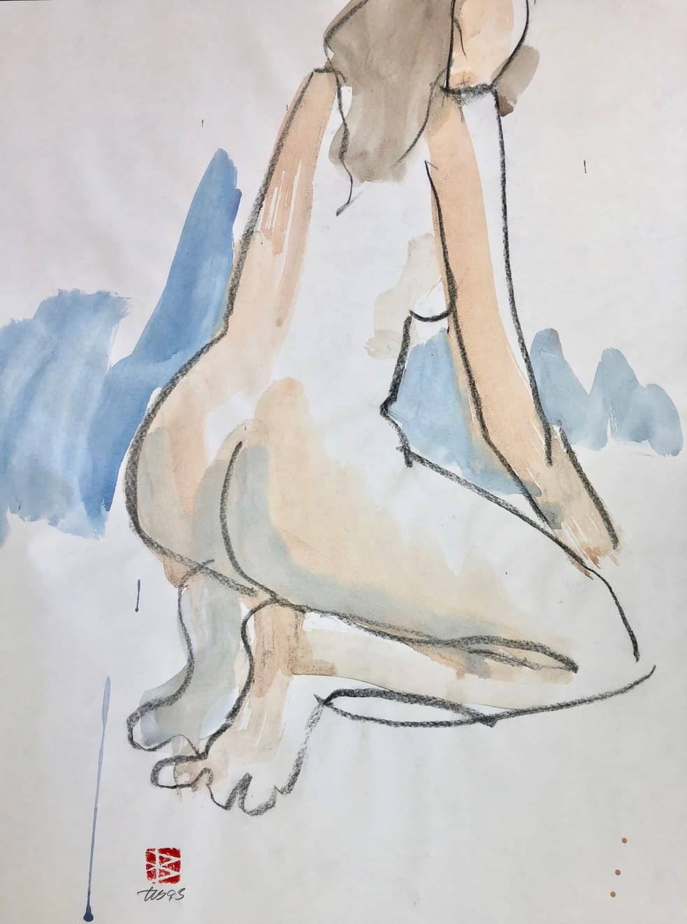 Freeman W. Butts, Figurative Artwork by Freeman W. Butts (1928-1998), 1993