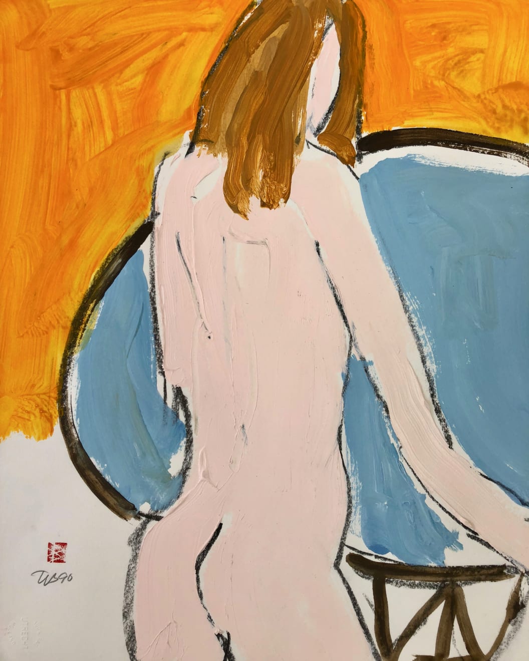 Freeman W. Butts, Figurative Artwork by Freeman W. Butts (1928-1998), 1990