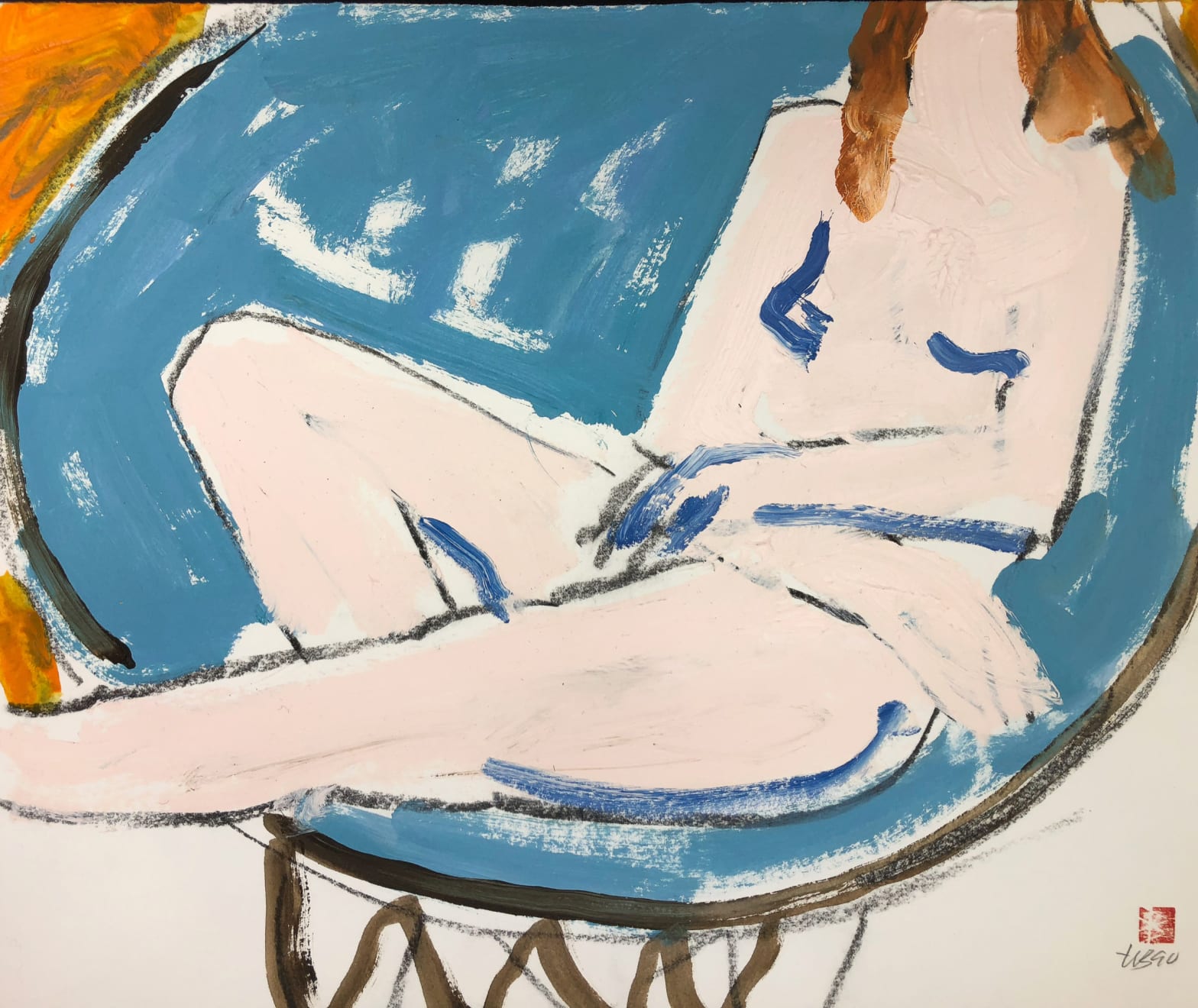 Freeman W. Butts, Figurative Artwork by Freeman W. Butts (1928-1998), 1990