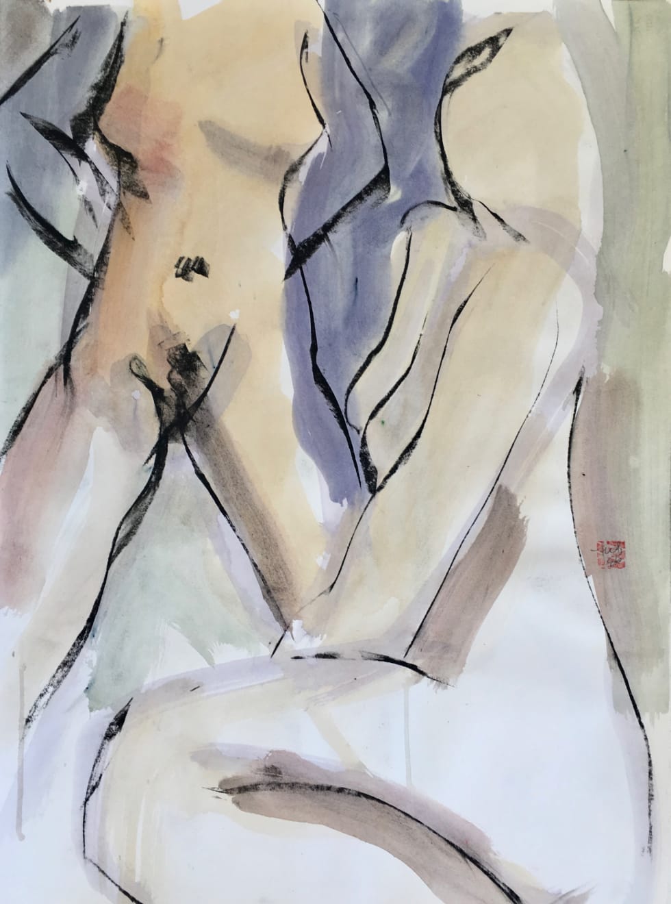 Freeman W. Butts, Two Figures in the Evening, 1983