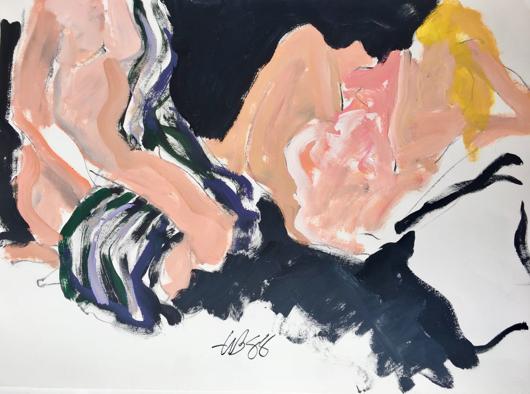 Freeman W. Butts, Untitled Studio Artwork by Freeman W. Butts (1928-1998)